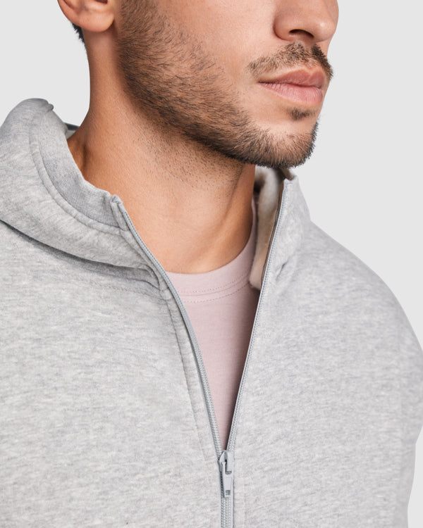 Sudadera con capucha cuello alto y cremallera MONTBLANC